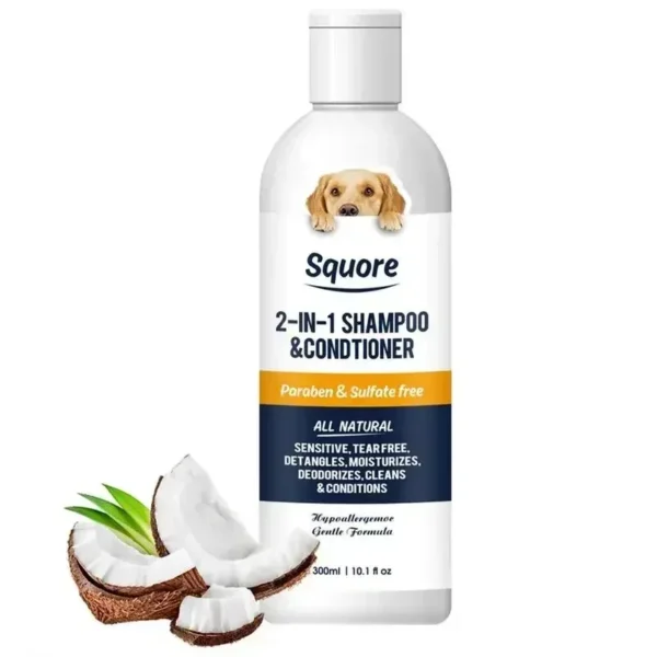 Dog Shampoos: 2-in-1 Natural Moisturizing Shampoo for Sensitive Skin