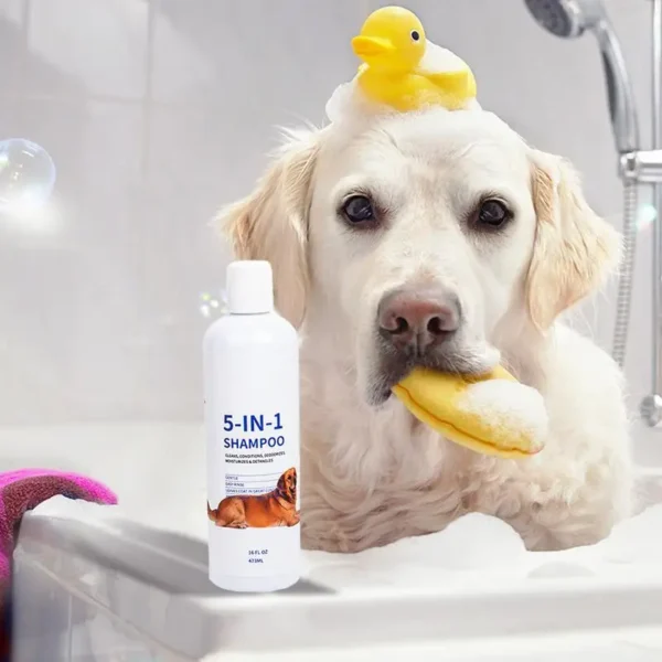Dog Shampoos: Professional 16fl Oz Coat Wash for Soft and Shiny Fur - Image 3