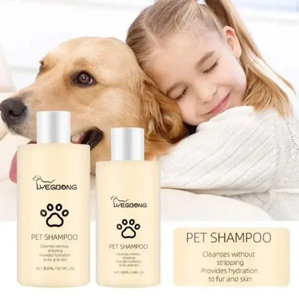 Dog Shampoos: 100/300ML Moisturizing Anti-Mite Shower Gel.