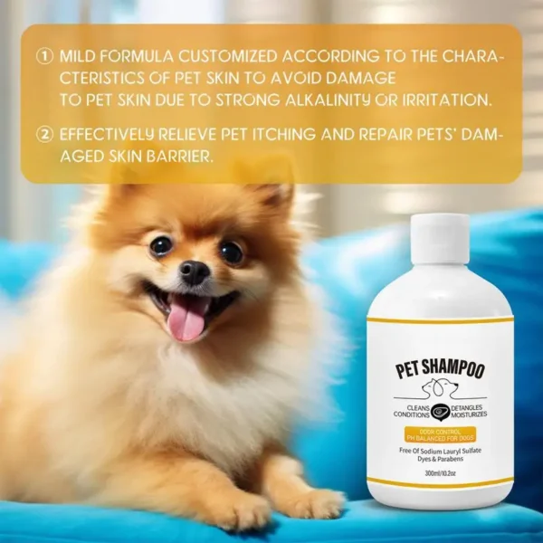 Dog Shampoos: Pet Odor Remover and Natural Deodorizing Shampoo for Cats and Dogs. - Image 3