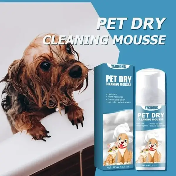 Dog Shampoos: 60ml Waterless Dry Cleaning Shampoo for Pet Deodorizing