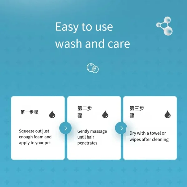 Dog Shampoos Sterilization Deodorization Mite-Free Dry Cleaning for Cats & Puppies - Image 5