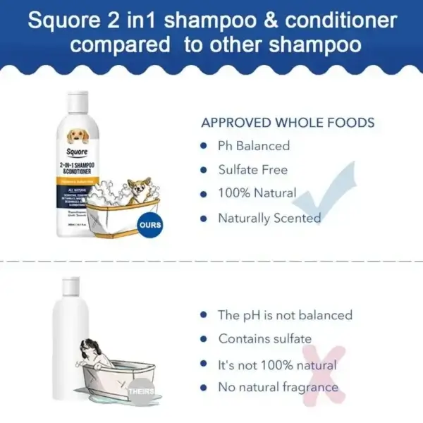 Dog Shampoos: 300ml Moisturizing PH Balanced for Sensitive Skin. - Image 4