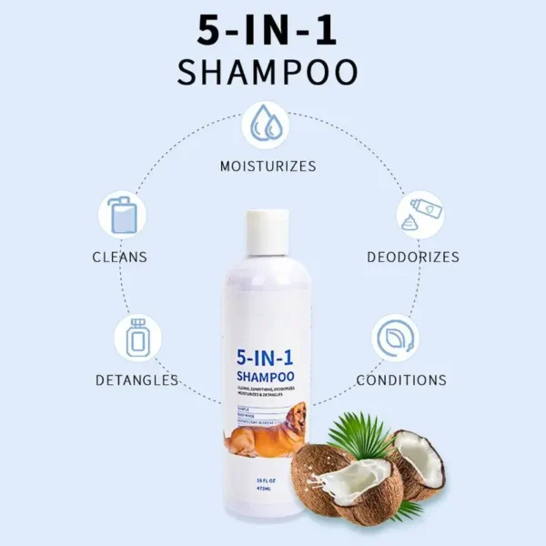Dog Shampoos: Professional 16fl Oz Coat Wash for Soft and Shiny Fur - Image 5