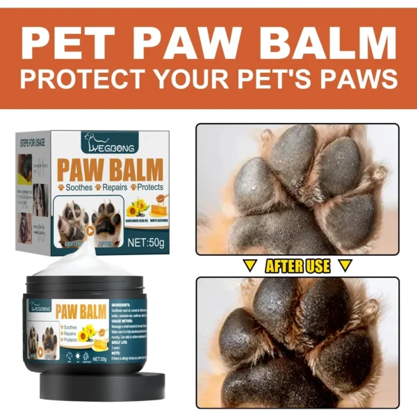 Dog Shampoos: Claw Protection Cream & Paw Balm.