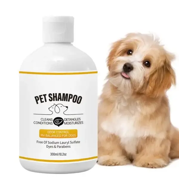 Dog Shampoos: Pet Odor Remover and Natural Deodorizing Shampoo for Cats and Dogs.