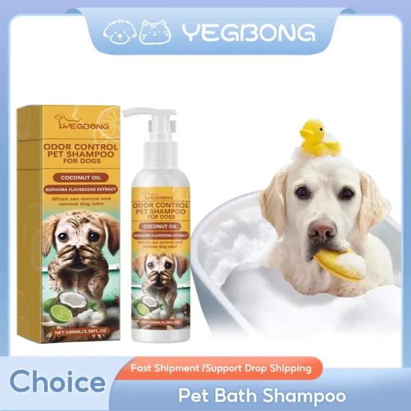 Dog Cat Shampoo Moisturizing Deodorizing Anti-Itch Hair Care Body Wash