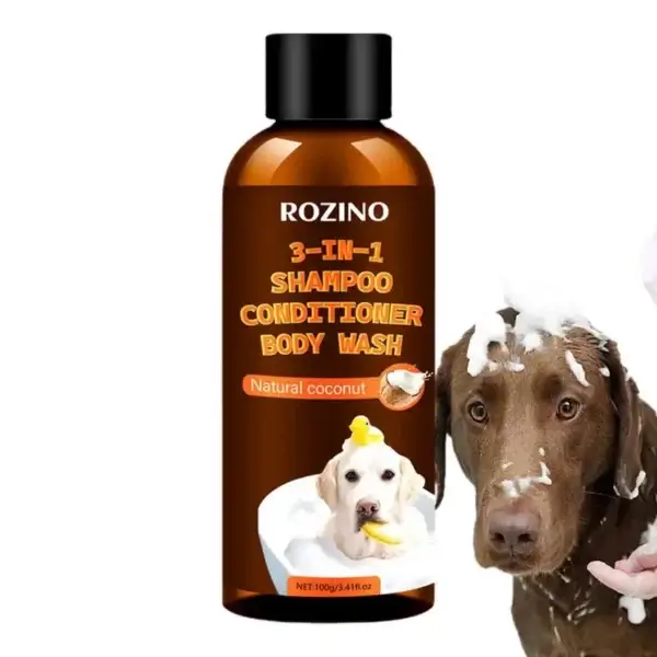 Dog Shampoos: 3-in-1 Coconut Shampoo and Conditioner for Gentle Care