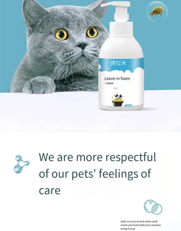 Dog Shampoos Sterilization Deodorization Mite-Free Dry Cleaning for Cats & Puppies - Image 6