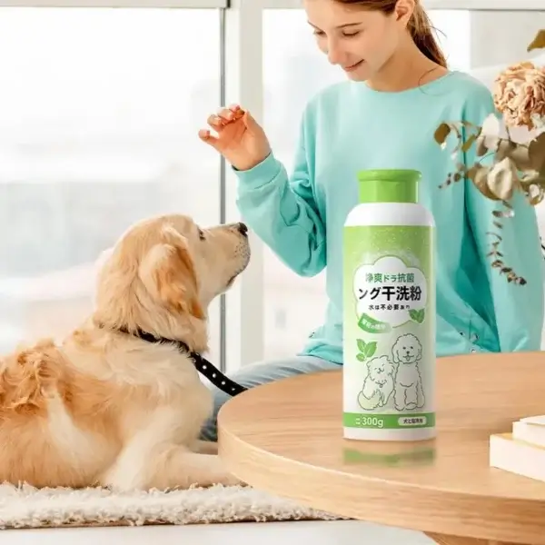 Dog Shampoos: Natural Deodorizer Powder for Puppies and Cats
