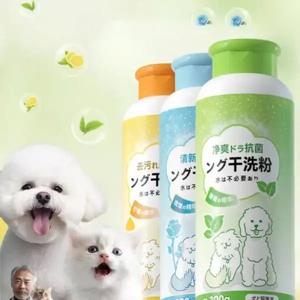 Dog Shampoos: Natural Deodorizer Powder for Puppies and Cats - Image 4