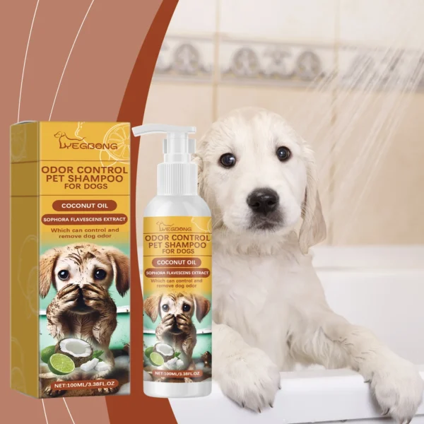 Dog Cat Shampoo Moisturizing Deodorizing Anti-Itch Hair Care Body Wash - Image 6