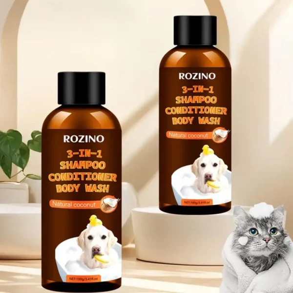 Dog Shampoos: 3-in-1 Coconut Shampoo and Conditioner for Gentle Care - Image 4